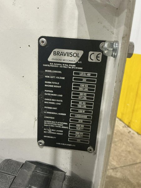 2016 ABSOLUTE E-Z UP MODEL #IAWP 15 SCISSOR LIFT: YOBRO #25844