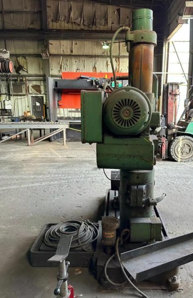 CARLTON 1A RADIAL ARM DRILL. STOCK # 0537526