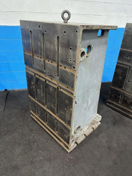 1 SET OF 28&quot; X 53&quot; HIGH SLOTTED ANGLE PLATES  STOCK #77111