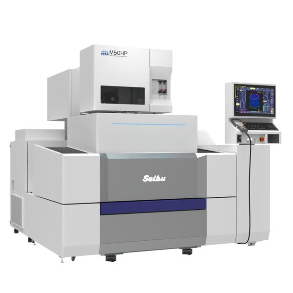 Seibu M50HP &quot;High Precision&quot; CNC Wire EDM, +/-3um Pitch Cutting Accuracy, X, Y, Z axis travel: 19.7” x 15.7” x 12.2”, Wire diameter: .003” - .012”;  Seibu SmartNC Control +more