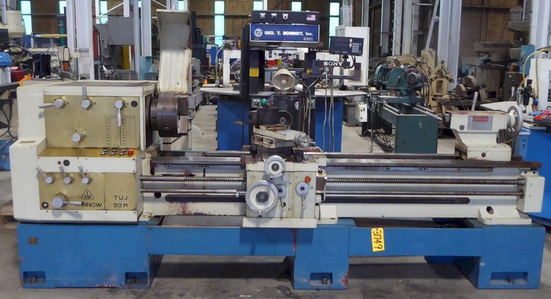 22&quot;/31&quot; x 80&quot; Toolmex Lathe TUJ50M, Inch/mm, 3.5&quot; Hole, 20-1600 RPM, DRO, 15 HP