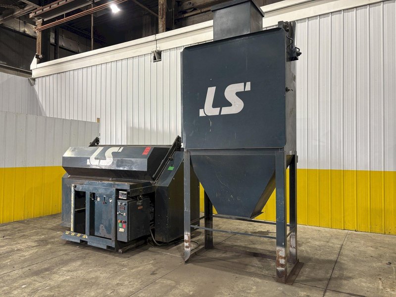 30&quot; x 68&quot; LS INDUSTRIES SHOT BLAST MACHINE WITH DUST COLLECTOR, FOR PROPANE TANKS: STOCK #22767