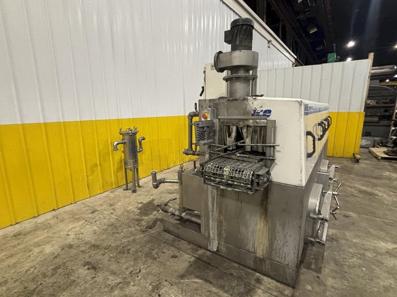 14&quot; W X 10&quot; H 2019 ALLIANCE AQUAMASTER CB-1400E STAINLESS STEEL CONVEYOR BELT 3 STAGE PARTS WASHER: STOCK #23104