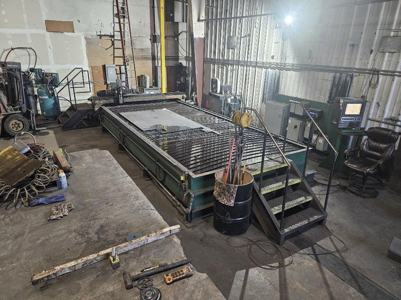 8′ x 24′ Controlled Automation 013-111 Plasma Table, 2013 – Hypertherm HPR260XD