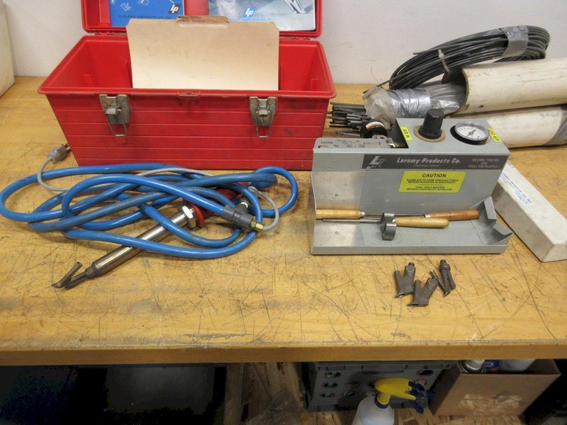 Laramy Products Thermoplastic Welder with Attachments and Plastic Welding Rod- Auction Item