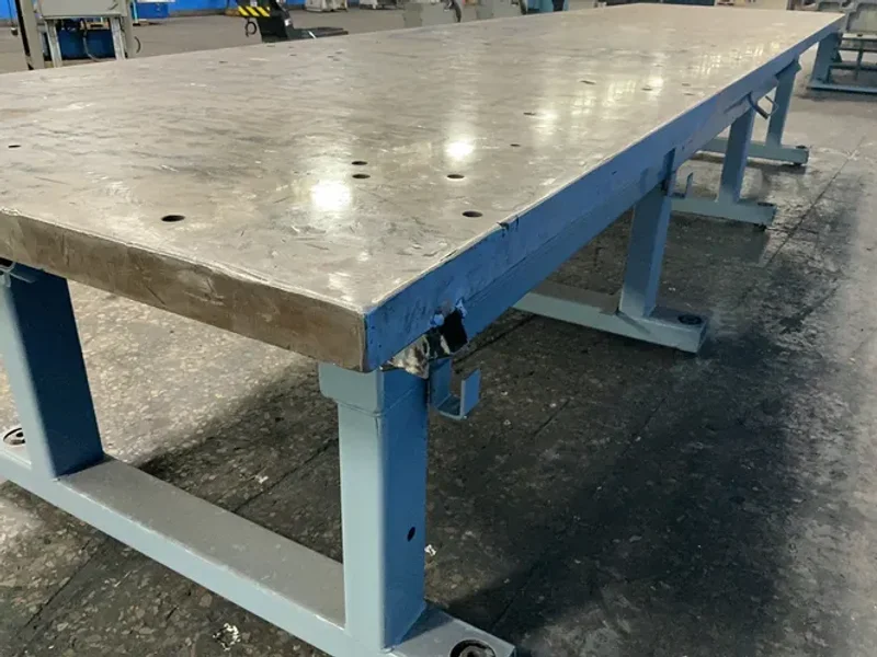 48” X 190” /2” THICK WELDING TABLE