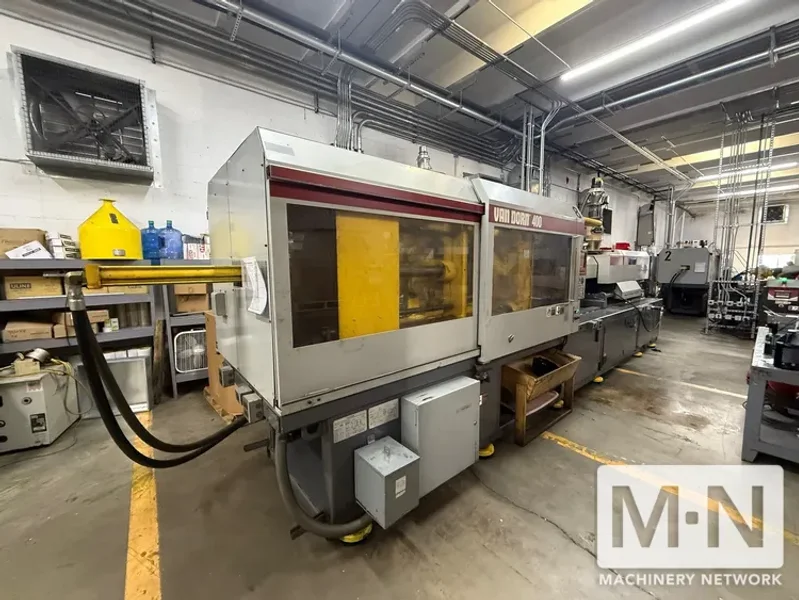 400 TON 59 OZ VAN DORN MODEL 400HT-2800 INJECTION MOLDING MACHINE MFG 1998