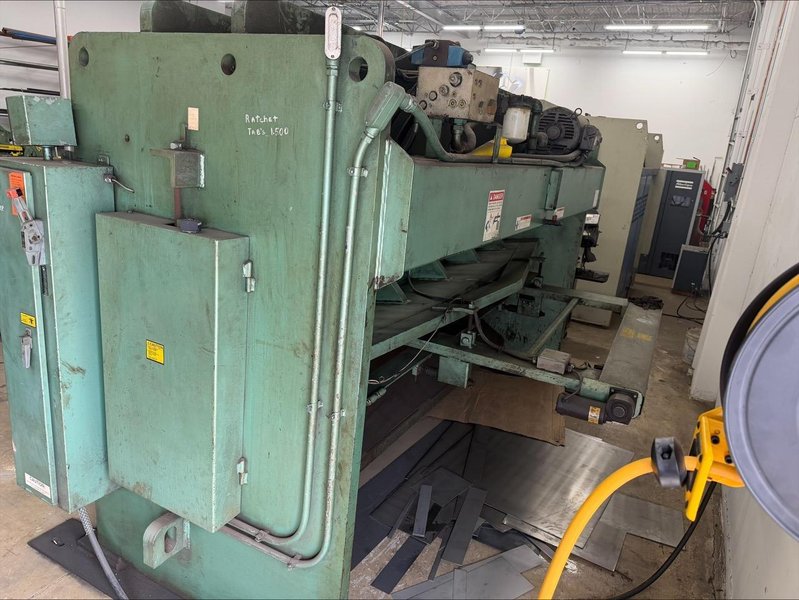 10’ X 3/8” Betenbender Hydraulic Shear, 1999 – Backgauge