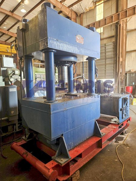 400 T General Hydraulics Model 410-DH400-36 4-Post Hydraulic Press