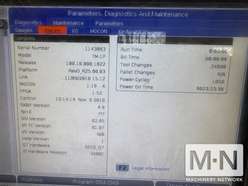 HAAS TM-1 CNC Vertical Machining Center, 2017