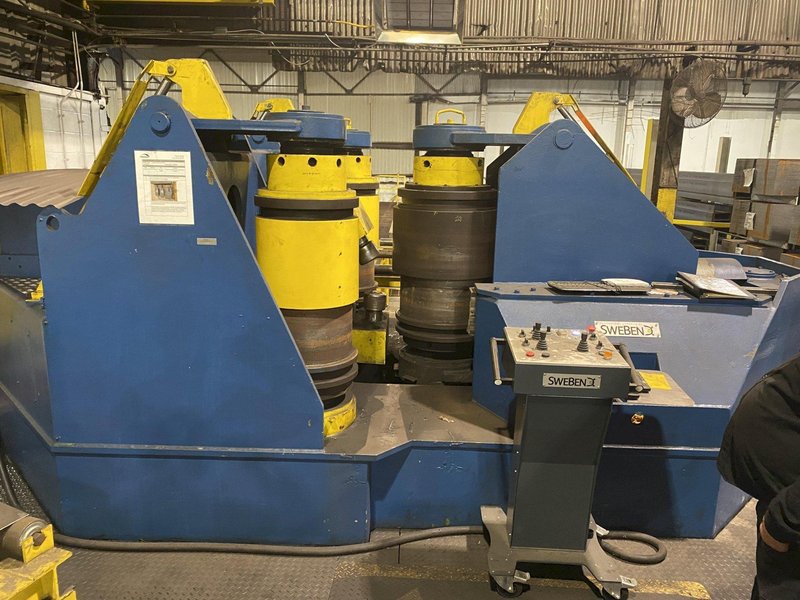SWEBEND MODEL B-2500 I-BEAM ROLL BENDING MACHINE: STOCK #23304