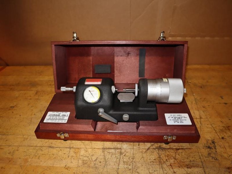 Starrett 673 Carbide Direct-Reading Bench Micrometer W/ Case- Auction Item
