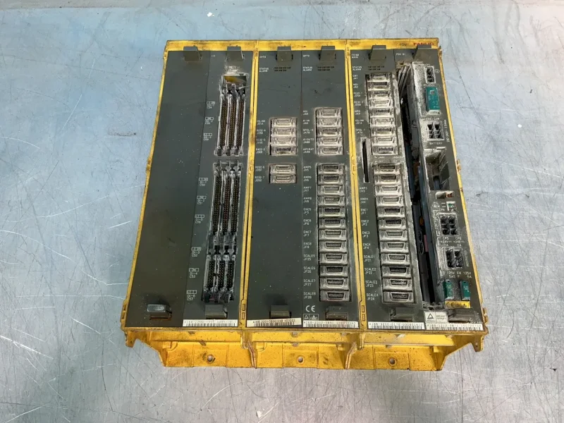 FANUC PLC CHASSIS W/MODULES  -  A16B-2200-0955