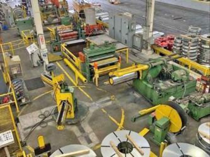 52" x 6.00" x 30,000# Paxson Slitting Line STOCK# 4245