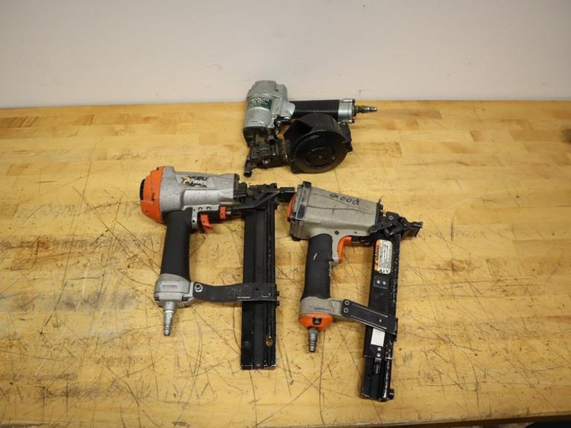 Paslode S150-W16R Wide Crown Stapler, Hitachi NV 50A1 Coil Nailer &amp; Paslode Framing Stapler- Auction Item