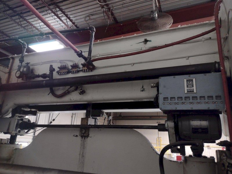 90 Ton x 10′ Verson 65 90 Mechanical Press Brake/Bed Press, 1961 – 12″ Shut Height