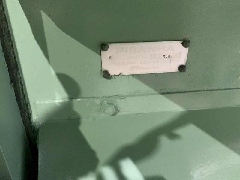 90 TON PIRANHA MODEL P-90 HYDRAULIC IRONWORKER: STOCK #80718