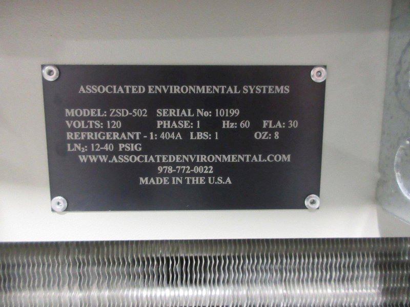 Associated Environmental Systems ZSD-502 Temperature Only Environmental Test Chamber- Auction Item