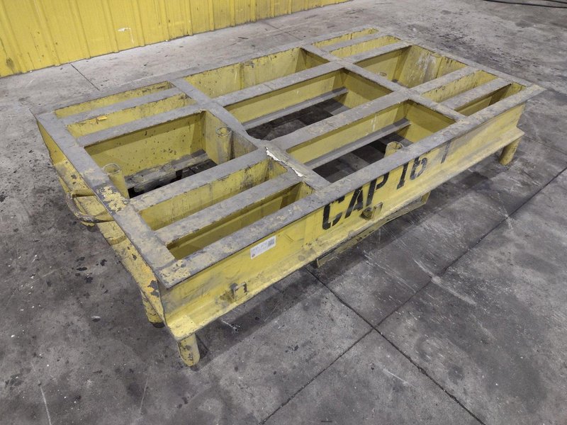 16 TON (32,000 LBS) x 46&quot; x 80&quot; HEAVY DUTY RAIL MOUNTED PORTABLE TRANSFER CART: YOBRO #24227