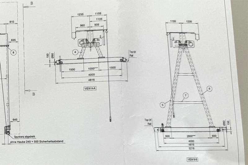 Konecranes - Semi-portal 5 ton x 15 030 mm