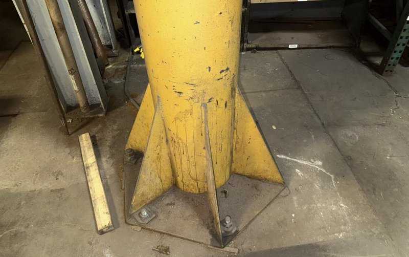 12" X 12' X 12' 1-TON GORBEL JIB CRANE. STOCK # 0545826