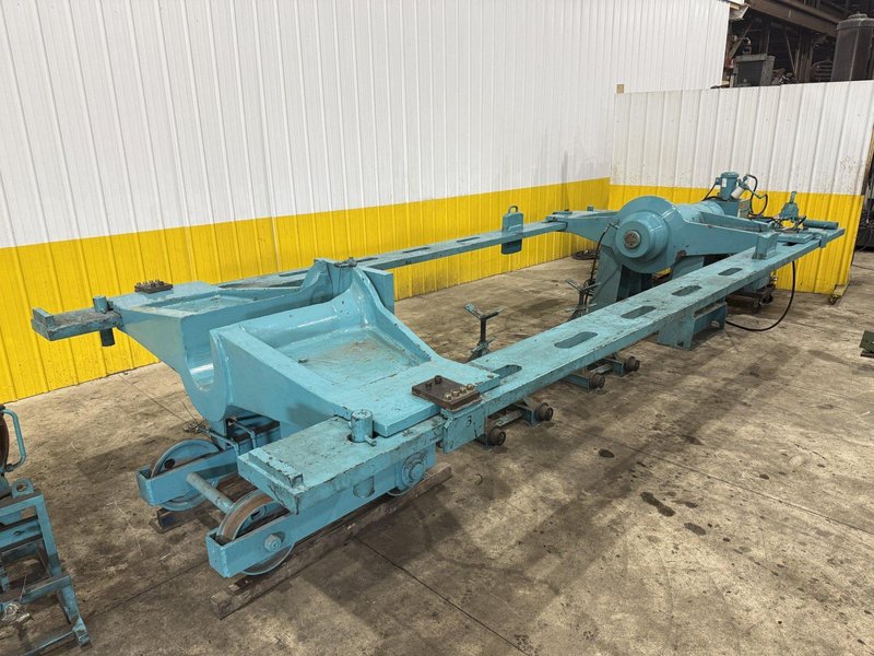 500 TON DRILL QUIP HORIZONTAL HYDRAULIC WHEEL PRESS WITH VICKERS HYDRAULIC UNIT: STOCK #23422