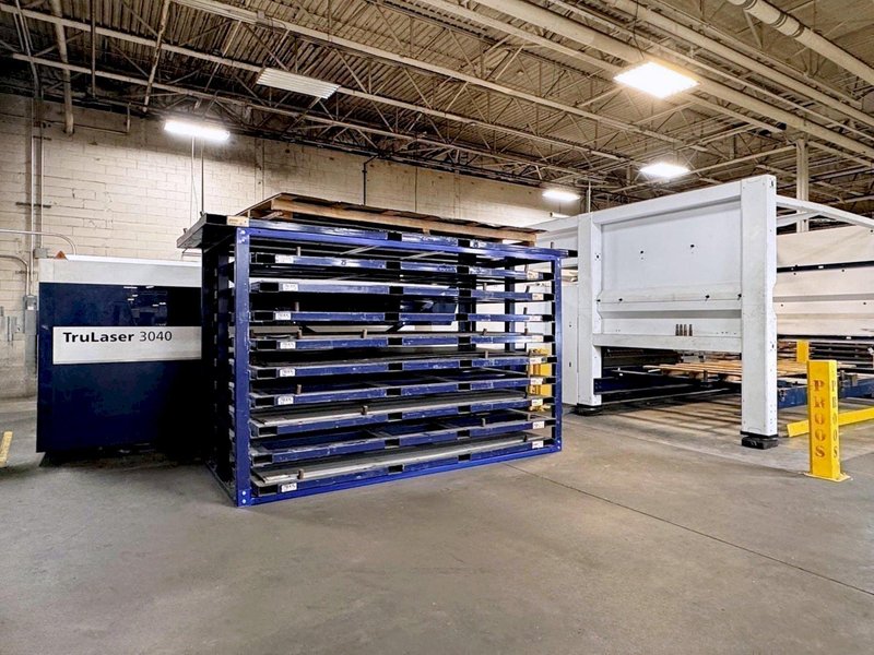 Trumpf TruLaser 3040 4kW Fiber Laser w/ LiftMaster Compact Load/Unload System