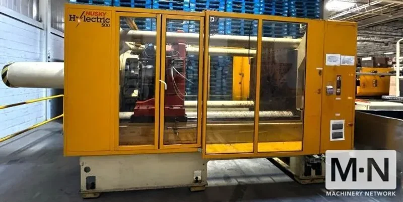 550 TON 39.2 OZ HUSKY MODEL H500RS80/65 HYLECTRIC INJECTION MOLDING MACHINE MFG 2006