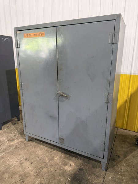 60" WIDE X 24" X 78" STRONGHOLD 2 DOOR HEAVY DUTY STORAGE CABINET: YOBRO #25390
