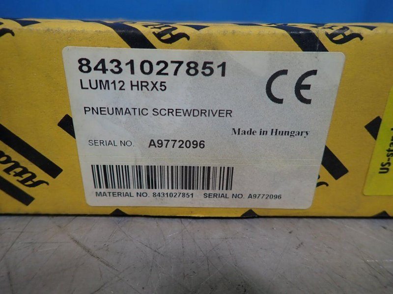 ATLAS COPCO PNEUMATIC SCREWDRIVER   -  8431027851 / LUM12 HRX5