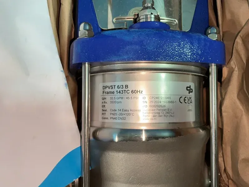 DP PUMPS 1.5 HP DPVST 6/3 B FRAME 143 TC 60HZ PUMP    -  CP246*019965