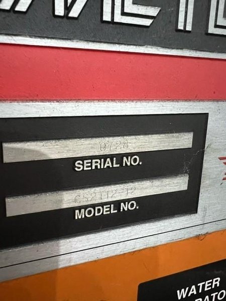 USED METLSAW 24&quot; X 14&quot; NON-FERROUS (ALUMINUM) PROGRAMMABLE CIRCULAR SAW MODEL CS2-T12, Stock# 11122, Year: 2012
