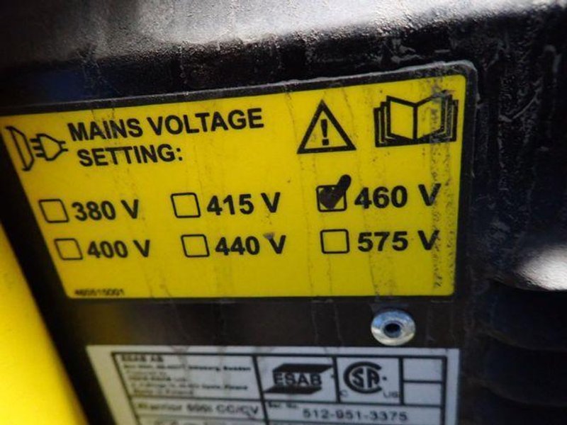 Esab Welder - Warrior 500i Cc/cv