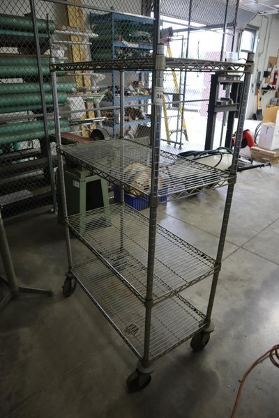 Metro Portable Wire Rack Shelving Unit - 4 Shelves- Auction Item