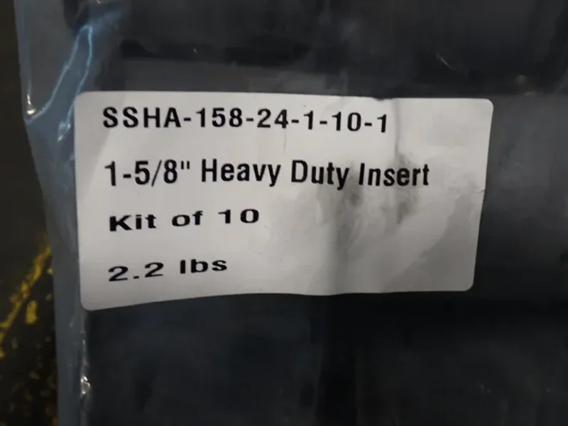 HANGER ADAPTERS 1 5/8" HEAVY DUTY INSERTS  -  SSHA-158-24-1-10-1