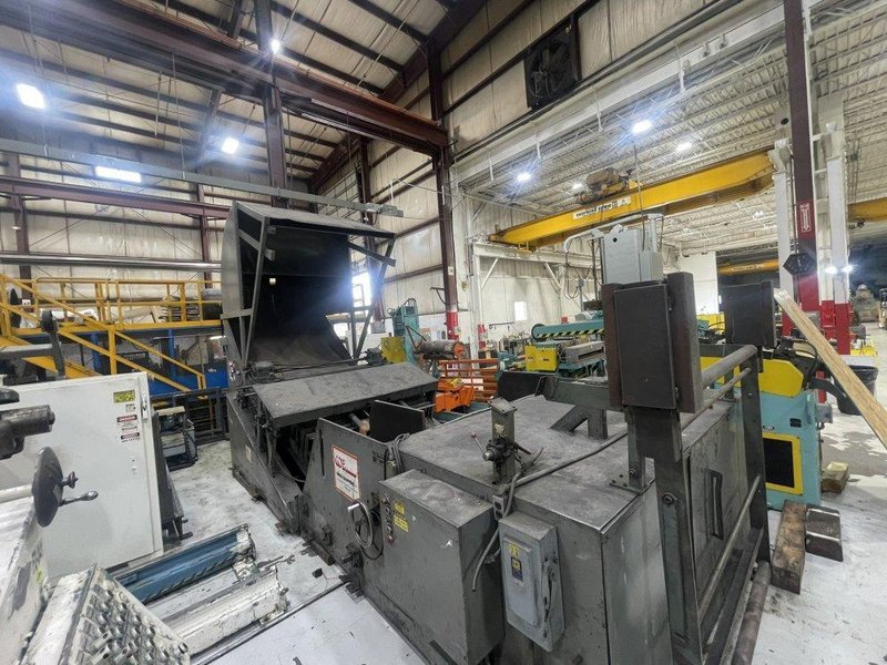 20,000 lbs. x 72 inch USED COE PRESS EQUIPMENT COIL CRADLE STRAIGHTENER FOR SALE, MODEL# CPCC-20072