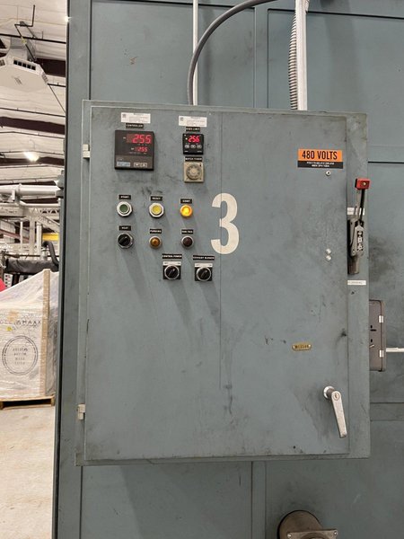 500 DEGREE THERMCRAFT MODEL OBR-72-108-48-1A 3 DOOR ELECTRIC OVEN