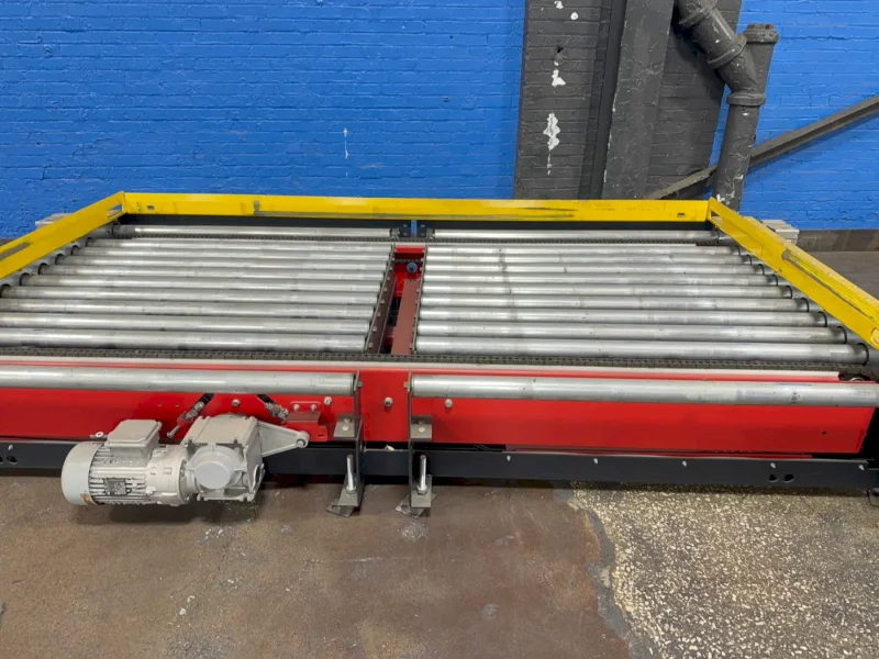 INDUSTRIAL KINETICS 57" X 108" X 18" POWER ROLLER CONVEYOR