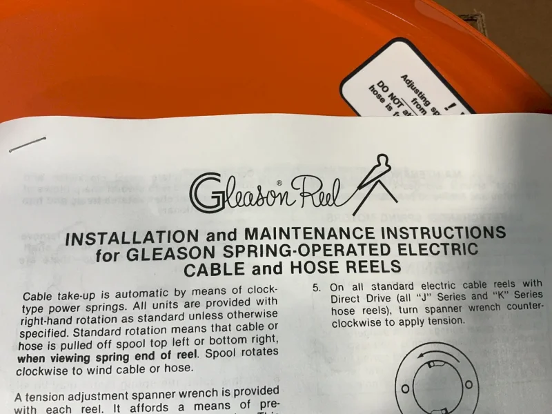 GLEASON REEL SPRING MOTOR KIT