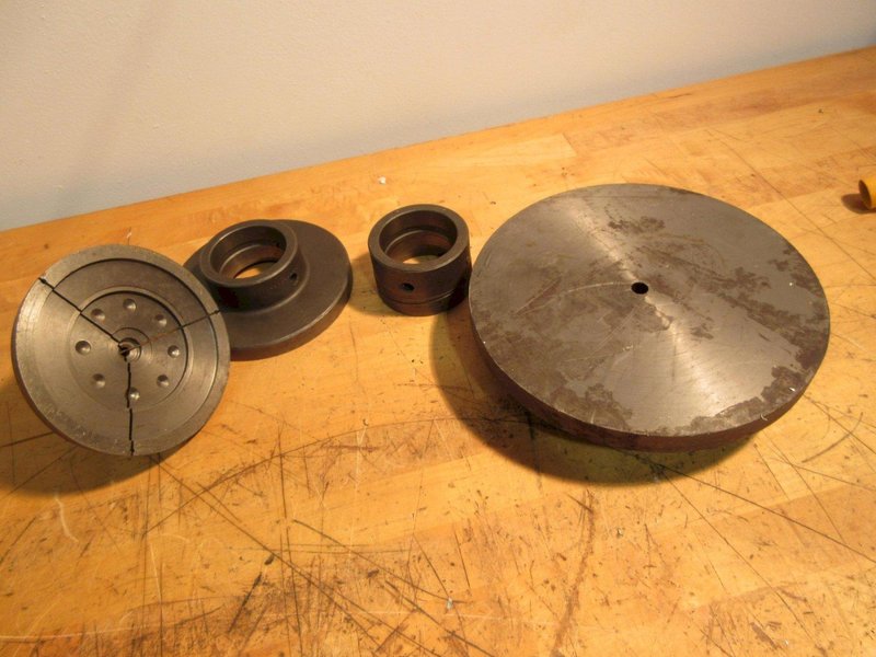 Hardinge 2" &amp; 5" Step Chuck Closer w/ Hardinge 9-7/8" Face Plate &amp; 5" Emergency Collet- Auction Item