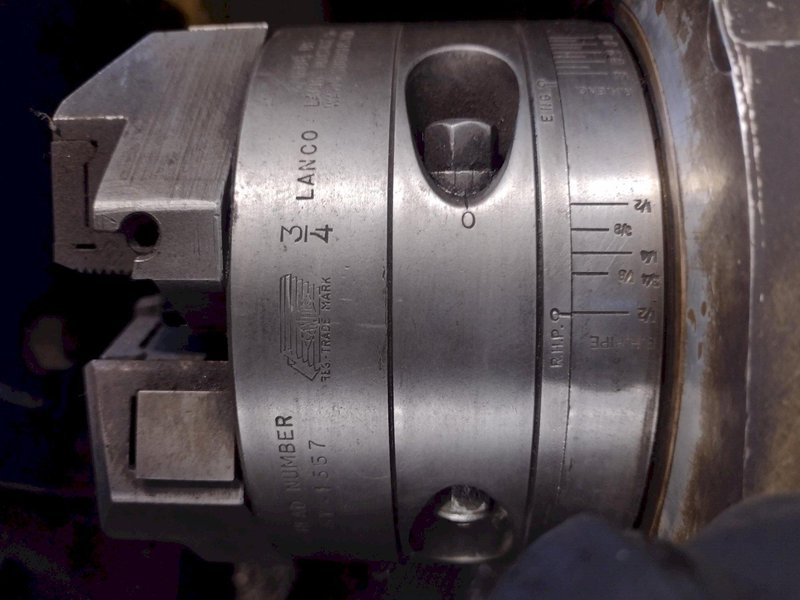 3/4&quot; (2) HEAD ASHLAND MODEL #100 PIPE THREADER WITH  LANDIS LANCO #6T HEADS: STOCK #18210