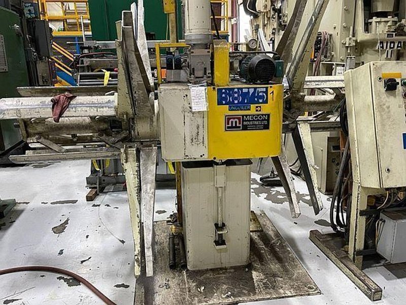 6,000 lbs. Mecon Used Double End Motorized Coil Reel For Sale, Model# D60M24H