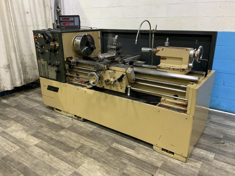 16.5" X 44" BRIDGEPORT ROMI MODEL 16-8 GEARED HEAD ENGINE LATHE: STOCK #81367