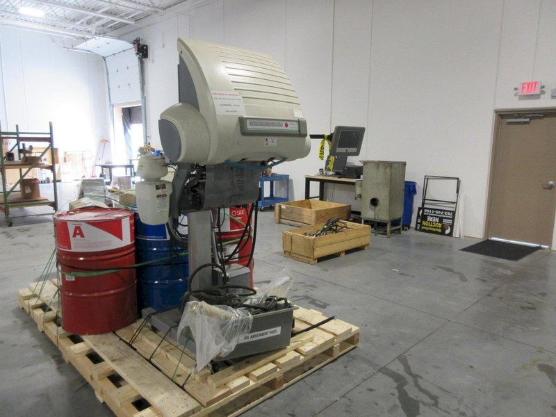 Sealed Air SpeedyPacker Insight, Foam-In-Bag Packaging System, 19" Floor Model, with Drums of Chemicals and Accessories- Auction Item