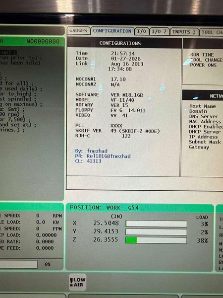 Haas VF-11/40 CNC Vertical Machining Center – 10,000 RPM, WIPS, TSC, HSM Mill