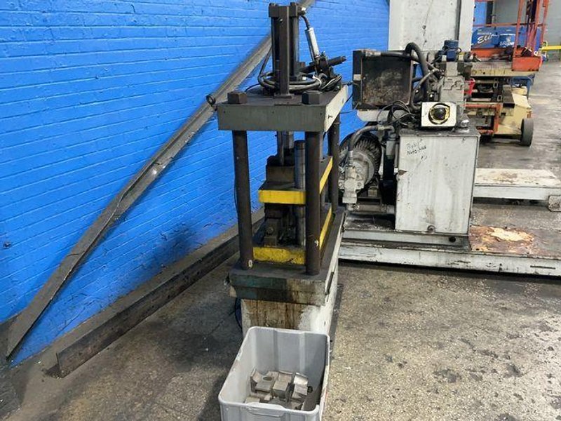 30 HP, 12.5”X27” PRESS HYDRAULIC PRESS WITH HYDRAULIC POWER UNIT