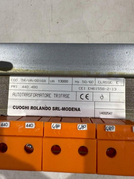 COUGHI ROLANDO TR/VA/00168 13 KVA TRANSFORMER USED
