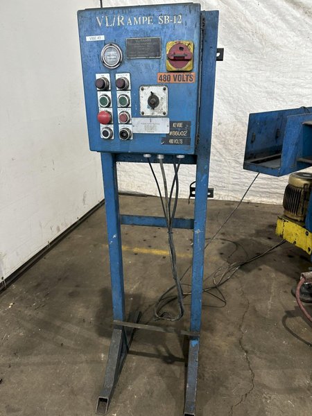 12 C.U. F.T  VL/RAMPE SB-12-CWC VIBRATORY FINISHER. STOCK # 0151824.