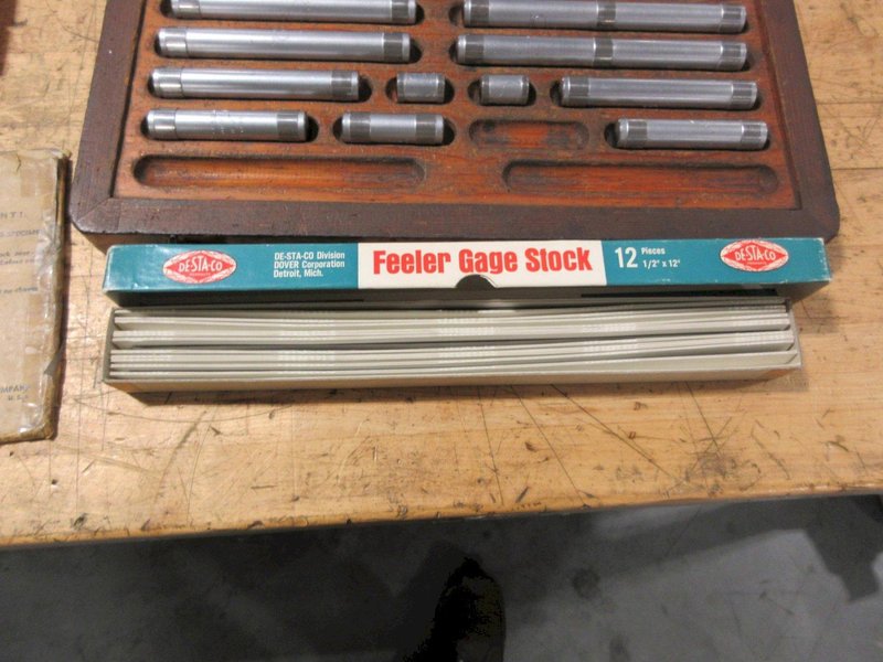 Starrett Micrometer Setting Standards 1"-11", Swedish Gage Co. Micrometer Standards 1"-12", Feeler Gage Stock, Surface Finish Standards- Auction Item