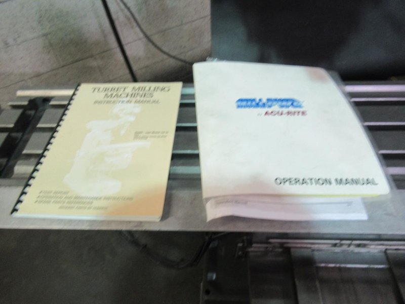 Lagun FTV-2 CNC Vertical Knee Mill with Acu-Rite Millpower 2 2-Axis CNC Control, Power Draw Bar, 10" x 50" Table, 3HP- Auction Item